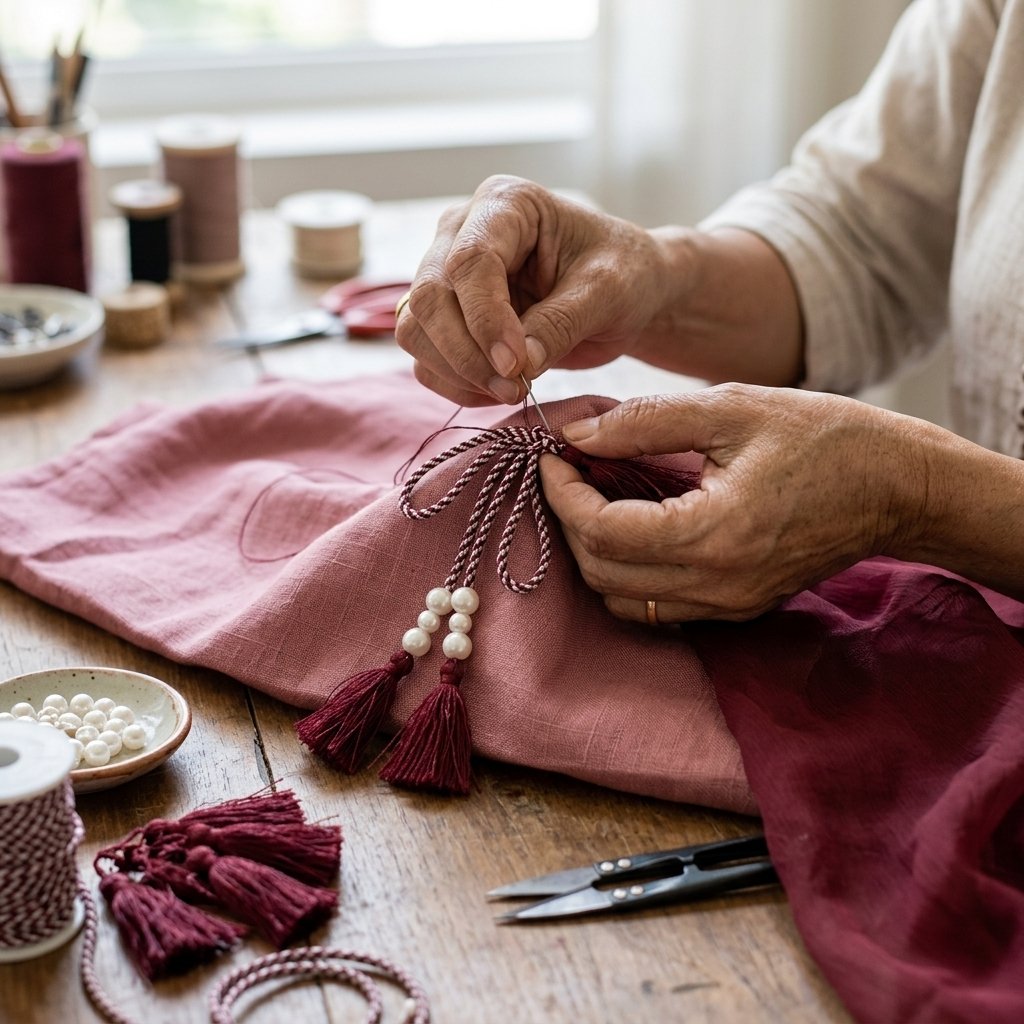 Stitching in progress